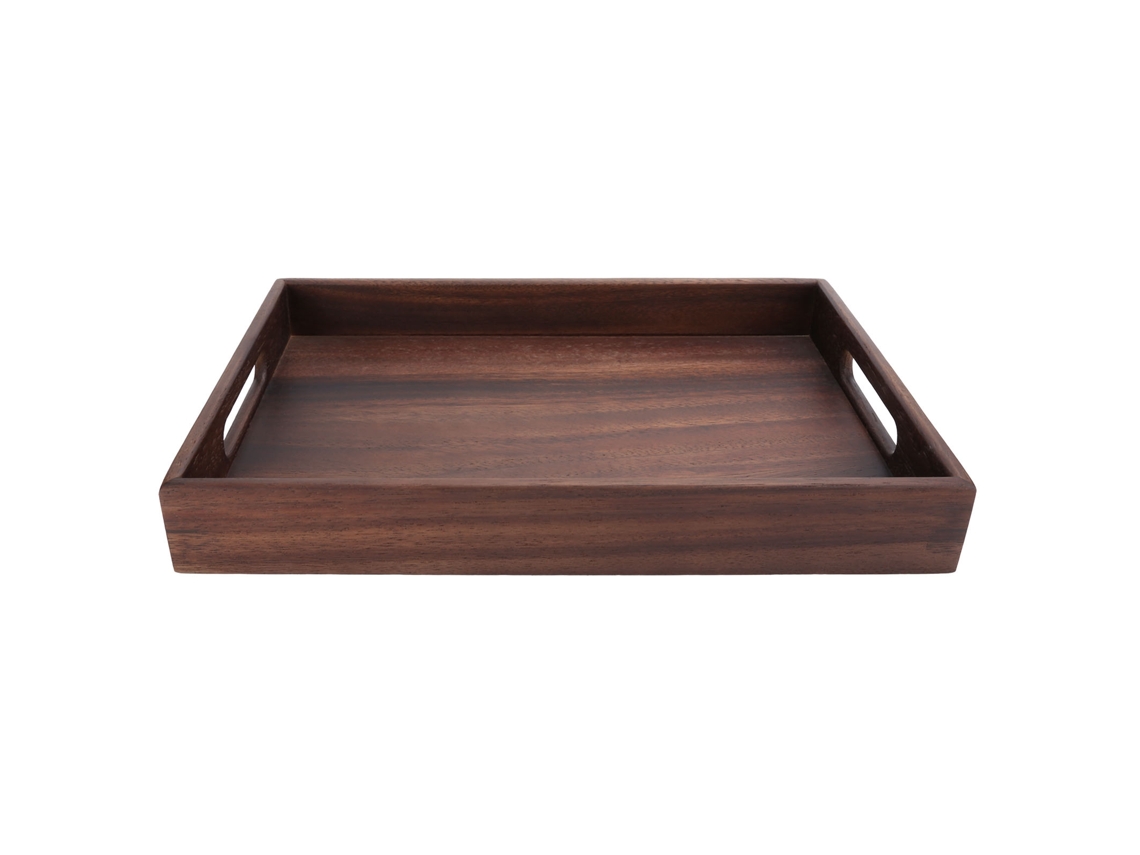 Bandeja rectangular de madera - para desayuno KOFIHETY