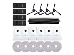 Juego de accesorios Yunzii compatible con Deebot X2 Omni: repuestos para cepillo principal, cepillos laterales, filtros, depuradores y bolsas para polvo.