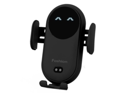 Cargador Inalámbrico Para Coche Linjou, Soporte Automático Para Teléfono Compatible Con Iphone 13/12/11/xs/xr/8, Etc. (negro)