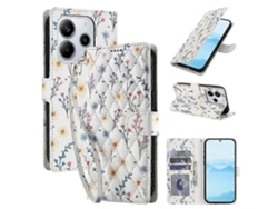 25-26 Flower Pattern Buckle Leather Phone Case With Lanyard