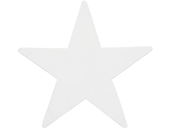 Decoracion De Navidad EUROPALMS Estrella (Blanco - 58 cm)