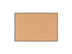 Bi-office New Basic Tablero De Corcho, 90x60cm, Superficie De Corcho, Marco De Mdf Negro