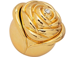 Anillos Aleación Dorado Diseño Creativo Capullo 5 4 8 Organizador Ceremonias Compromiso Pequeña Caja Zinc Rosa
