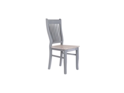 Silla Paulownia en MDF gris, 40x42x94,5cm ALEXANDRA HOUSE LIVING