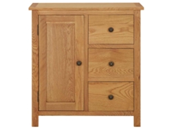 Maison Exclusive - Aparador De Madera Maciza De Roble 70x35x75 Cm