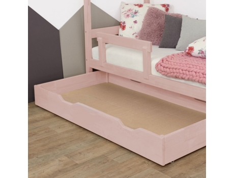 Cajón de cama BUDDY 90 x 180 - rosa pastel BENLEMI