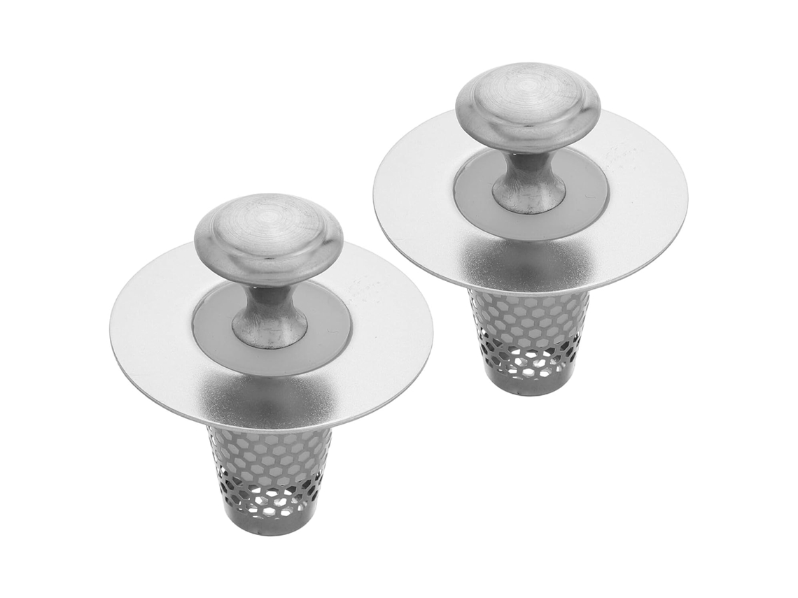 Juego de acero de 2 piezas para baño y cocina.