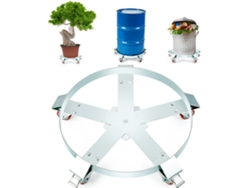 Plataforma de transporte para barriles de 250 l con estructura de acero Tekmaquinas