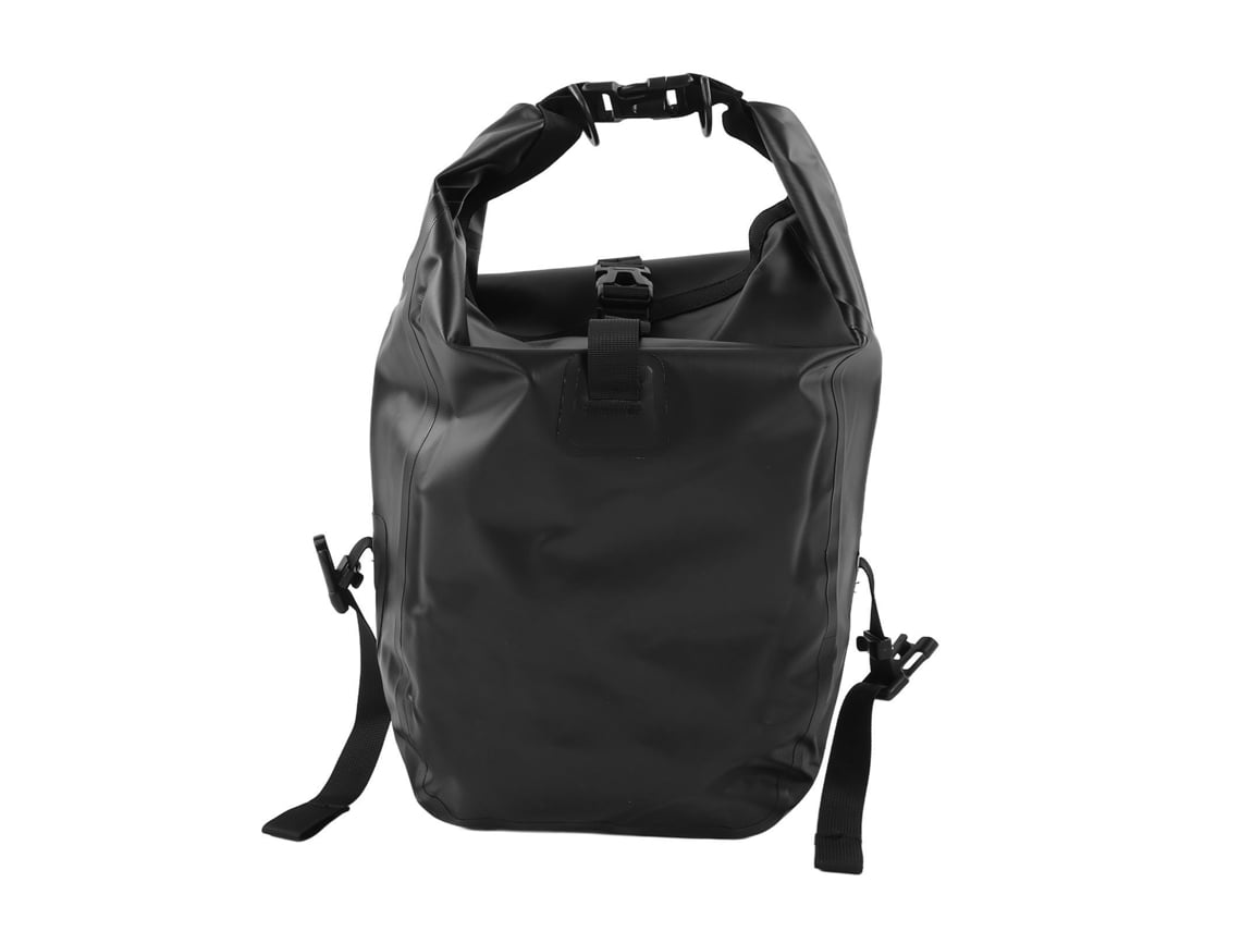Bolsa De Sillin De Bicicleta Impermeable Outdoor 25l Grande Para Portaequipajes Trasero Deportiva Negra