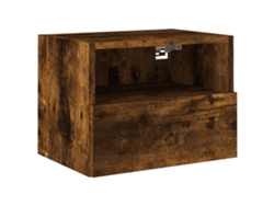 Maison Exclusive - Mueble De Pared Tv Madera Ingeniería Roble Ahumado 40x30x30 Cm