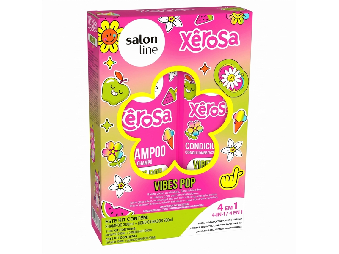 Salon Line Xêrosa Vibes Pop Kit Shampoo + Condicionador 300ml + 200ml