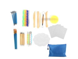 Kit De Herramientas Para Hacer Mandalas (38 Piezas) Para Pintar Piedras Y Crear Arte.