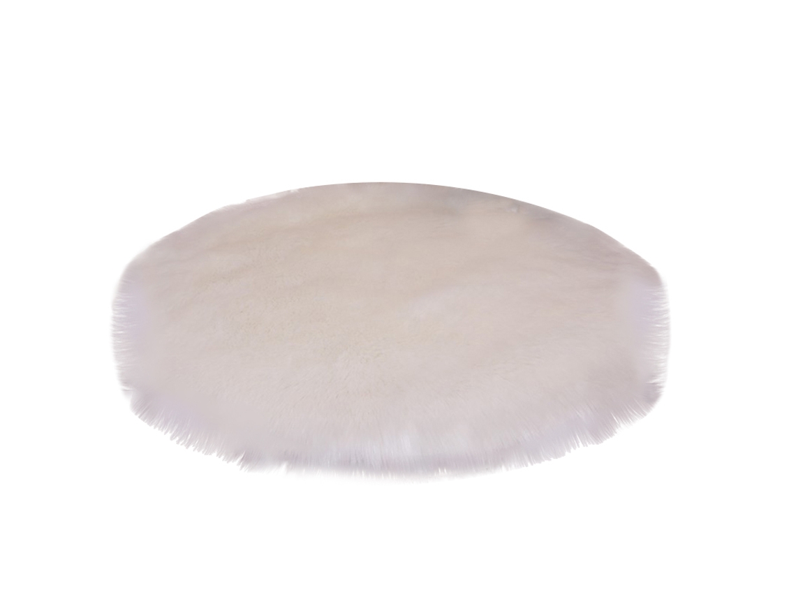 Nail Table Fuzzy Alfombra, Antideslizante Fuzzy Redonda Alfombra Peluche Alfombra
