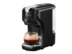 Cafetera de cápsulas Cafelffe, presión de 19 bares, capacidad para 2 tazas, color negro, fabricante original de la UE