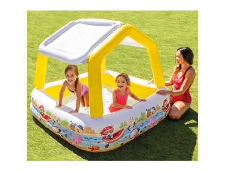 Piscina Inflable Con Parasol 157X157X122 cm INTEX