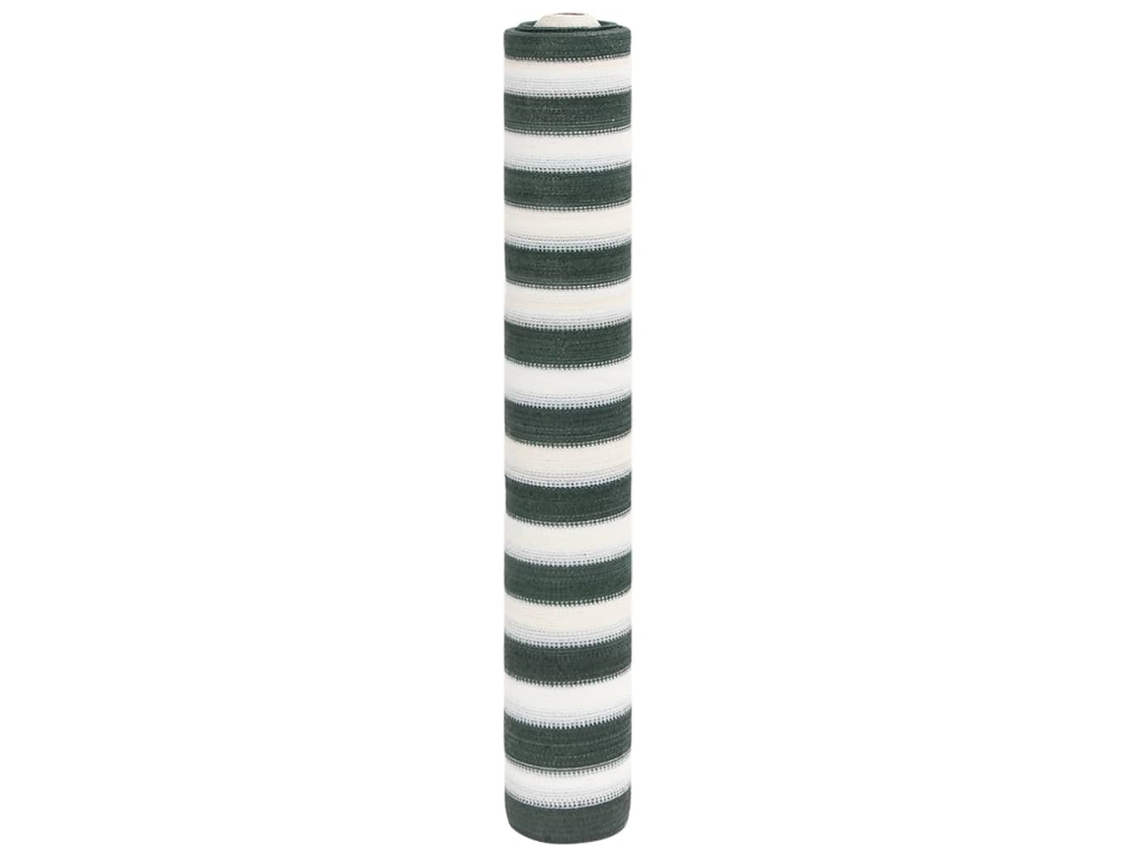 Malla de privacidad Pead 150 g/m² 1,5 x 10 m Verde Blanco Lovely Home