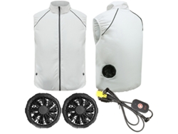 Chaleco Refrescante Chrui Con Ventilador Integrado Para Verano (blanco, Xl)
