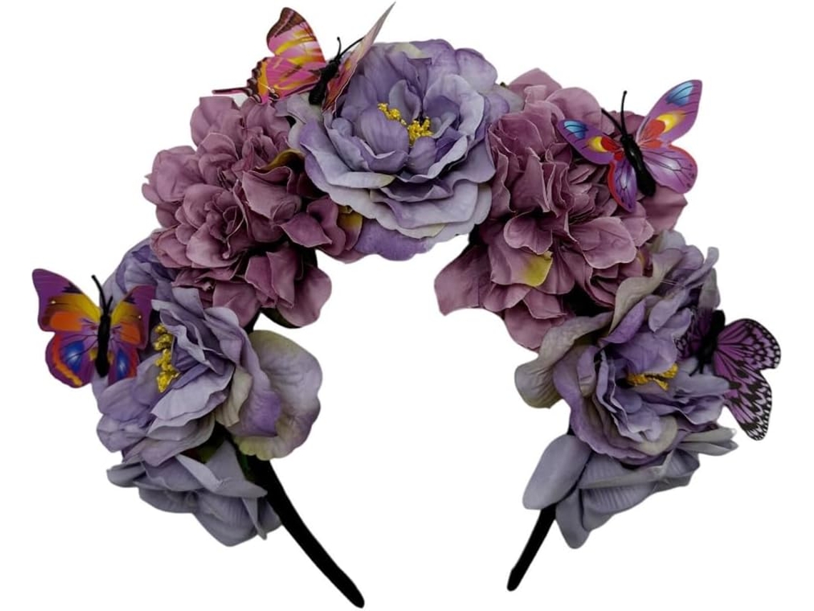 Diadema Floral Elegante De Estilo Bohemio Para Niñas En Halloween