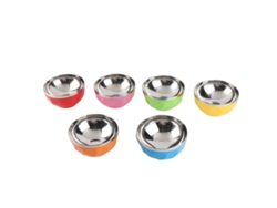 Juego De 6 Cuencos De Acero Inoxidable Con Aislamiento Térmico Para Ensaladas, Pasta, Arroz, Cocina Y Uso Doméstico, 13 Cm S