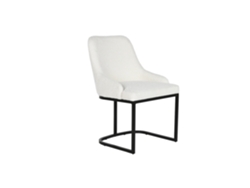 Silla Metal Poliester Blanco 54x61x82,5cm