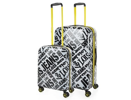 Juego De Maletas Pc LOIS Kenner blanco-negro (49X77,5X27 Cm - 88L)