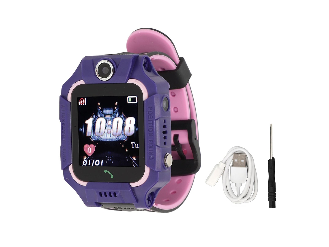 Reloj para niños con pantalla táctil HD, posicionamiento GPS, llamada SOS, resistente al agua, con podómetro, cámara y despertador Ly Ebike