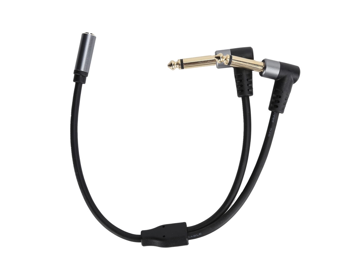 Adaptador De Audio Estéreo De 3,5 Mm Hembra A 6,35 Mm Macho, Cable Convertidor Para Mezclador Y Micrófono.