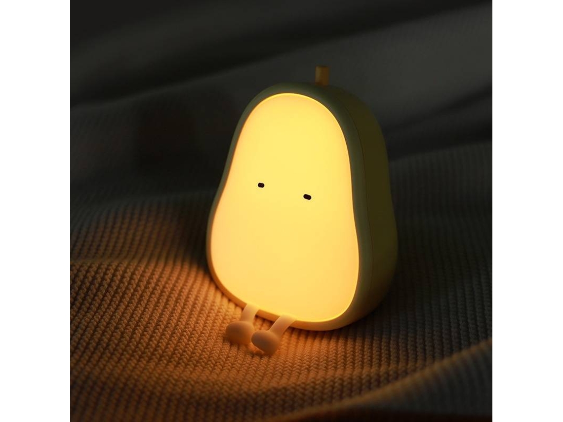 Lámparas de noche para niños, recargables por USB, de ABS y silicona sin BPA, ideal para la lactancia (blancas)