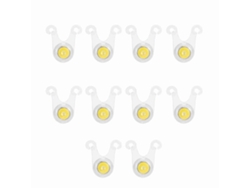 10 luces de cuerda para acampar al aire libre, resistentes al agua (IPX4), iluminación ecológica con cuerda para colgar.