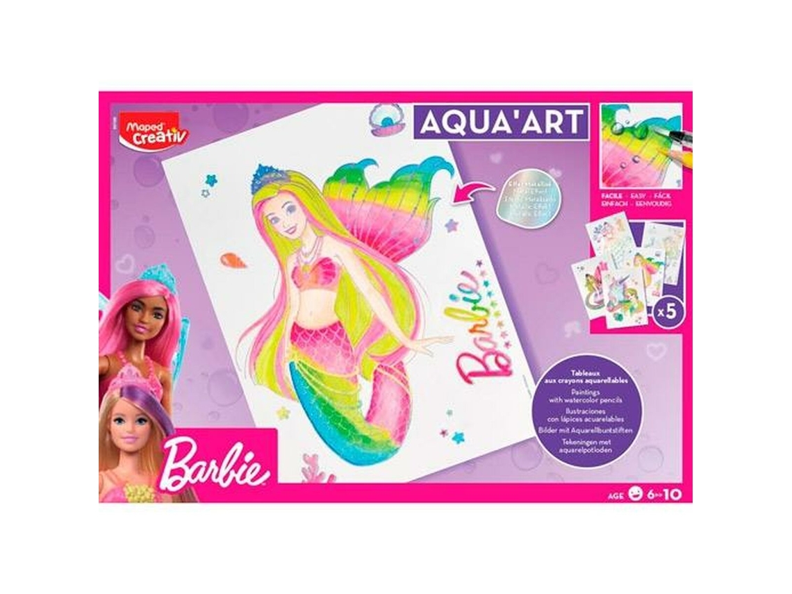 Juego de Manualidades MAPED Aqua'Art Barbie