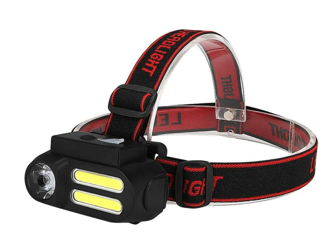 Faro Led Xpe2cob Usb Recargable Ipx8 Acampar Negro