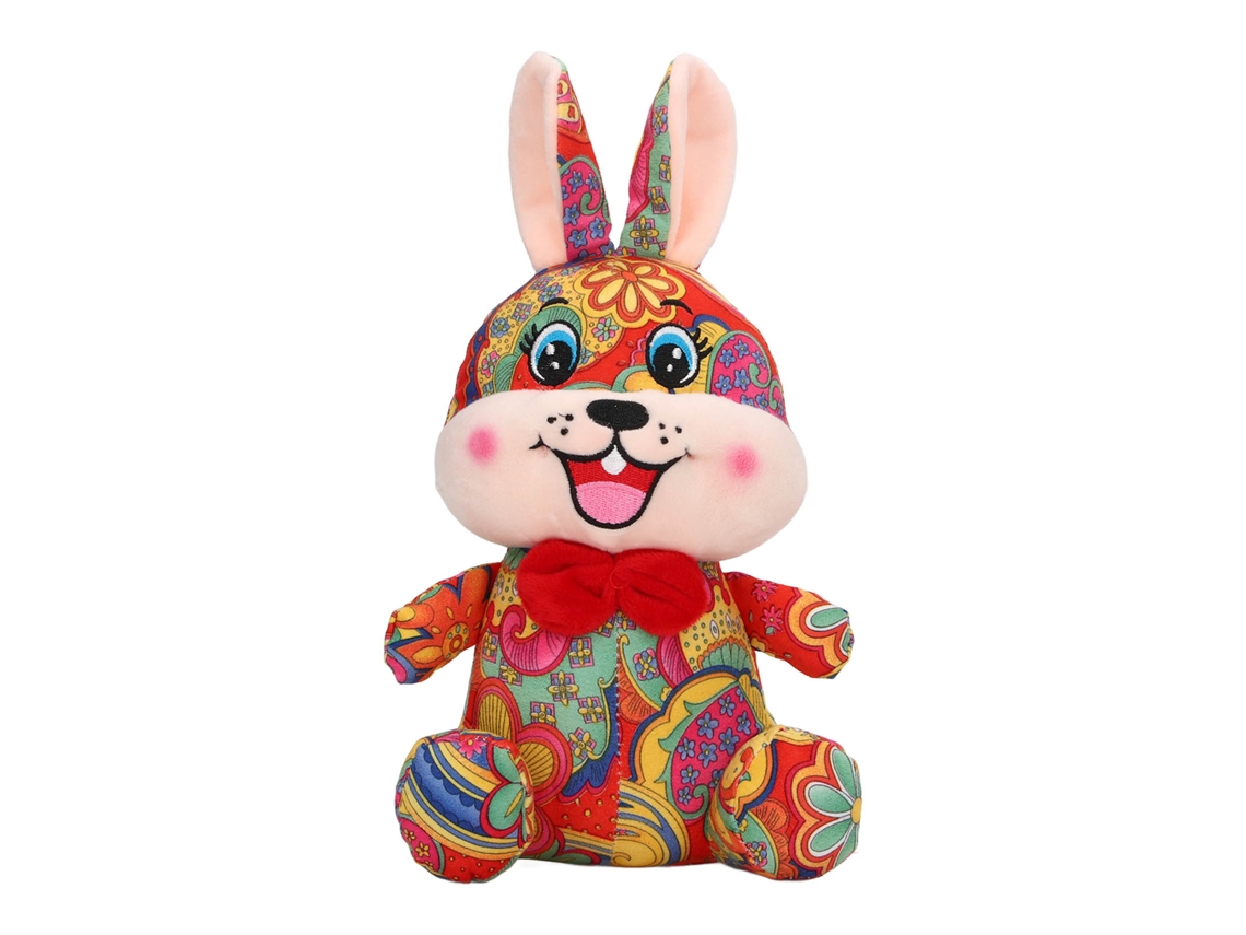 Ats-juguete De Conejo De Peluche Suave Bonito Exquisito Para Año Nuevo Muñeco De Peluche Decoración Hogar Niños Adultos 7.9in