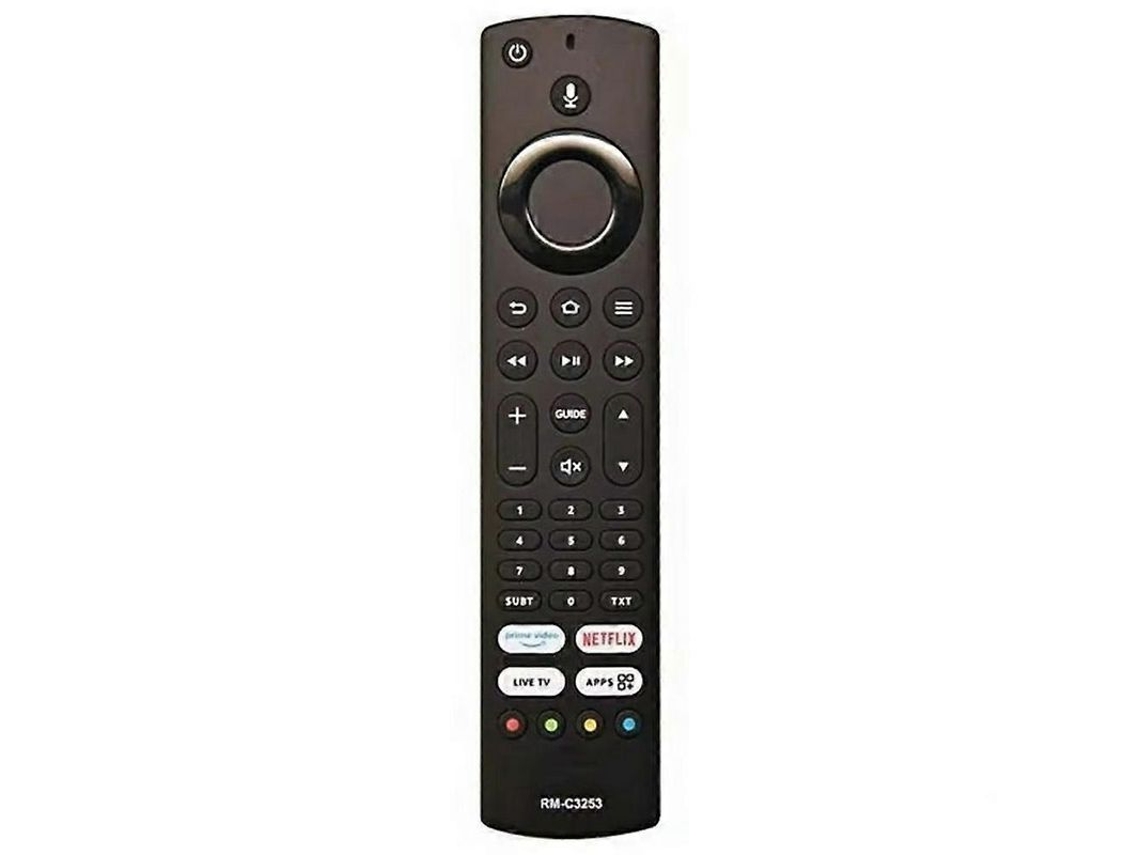 Rm-c3253 Mando A Distancia De Repuesto Ergonómico Con Activación Por Voz Para Televisores Jvc.