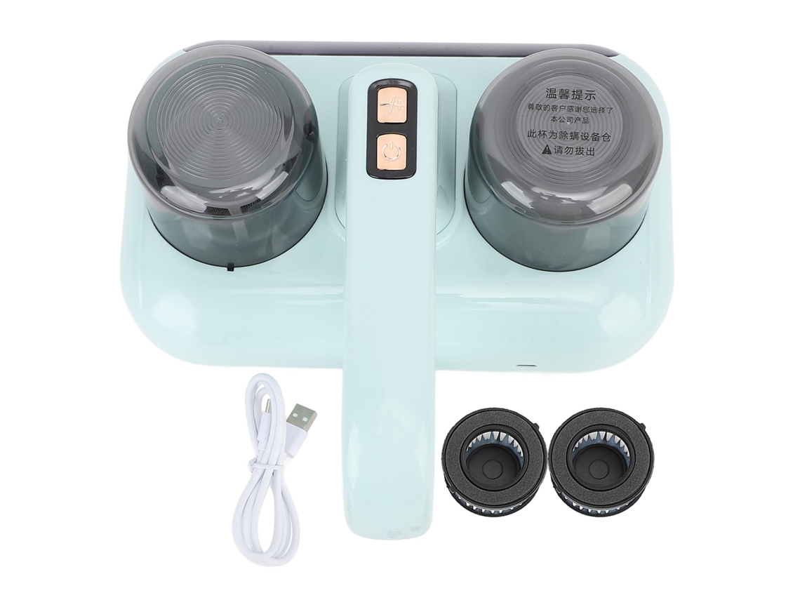 Aspiradora Inalámbrica Para Colchones, Almohadas, Sofás, Juguetes Y Peluches Con Luz Uv Y Tecnología Ultrasónica - Verde
