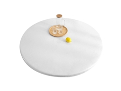 HYMNORA Mantel redondo transparente para hogar y exterior, mesa de vidrio suave, impermeable y resistente al aceite, mantel para hoteles