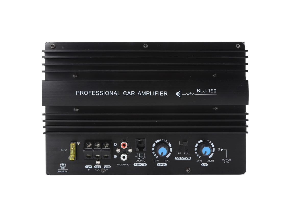 Placa Amplificadora De Potencia Para Coche De Aluminio De 12 V Y 1000 W Para Altavoces Subwoofer De Doble Bobina De 8 A 12 Pulgadas.