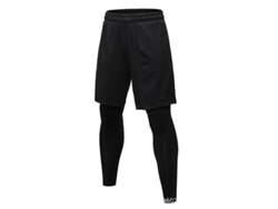 Mallas deportivas 2 en 1 para hombre, estilo chándal, modelo 2026, para correr, con propiedades de secado rápido.
