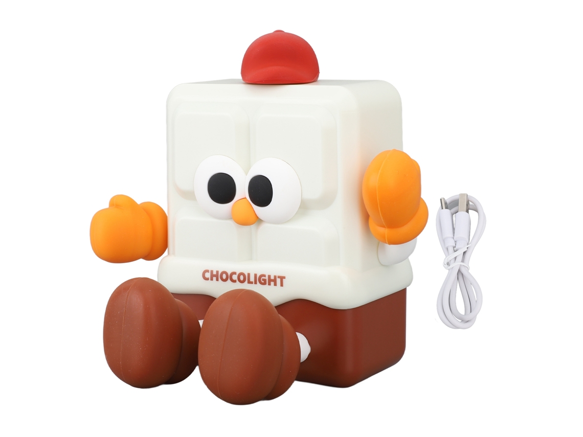Rebe-lámpara Nocturna De Silicona Para Niños Con Temporizador 30min Recargable Led Cute Soporte Para Teléfono