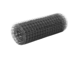Cerca de alambre para gallineros de 25 x 0,5 m de acero con revestimiento de PVC gris Lovely Home