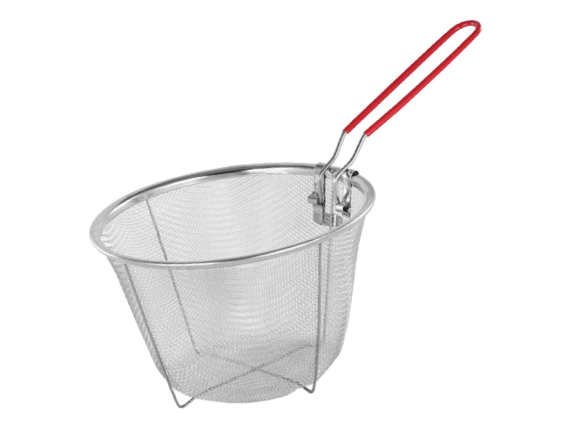 Cesta para freír de acero inoxidable, colador de 16 cm x 10 cm slowmoose