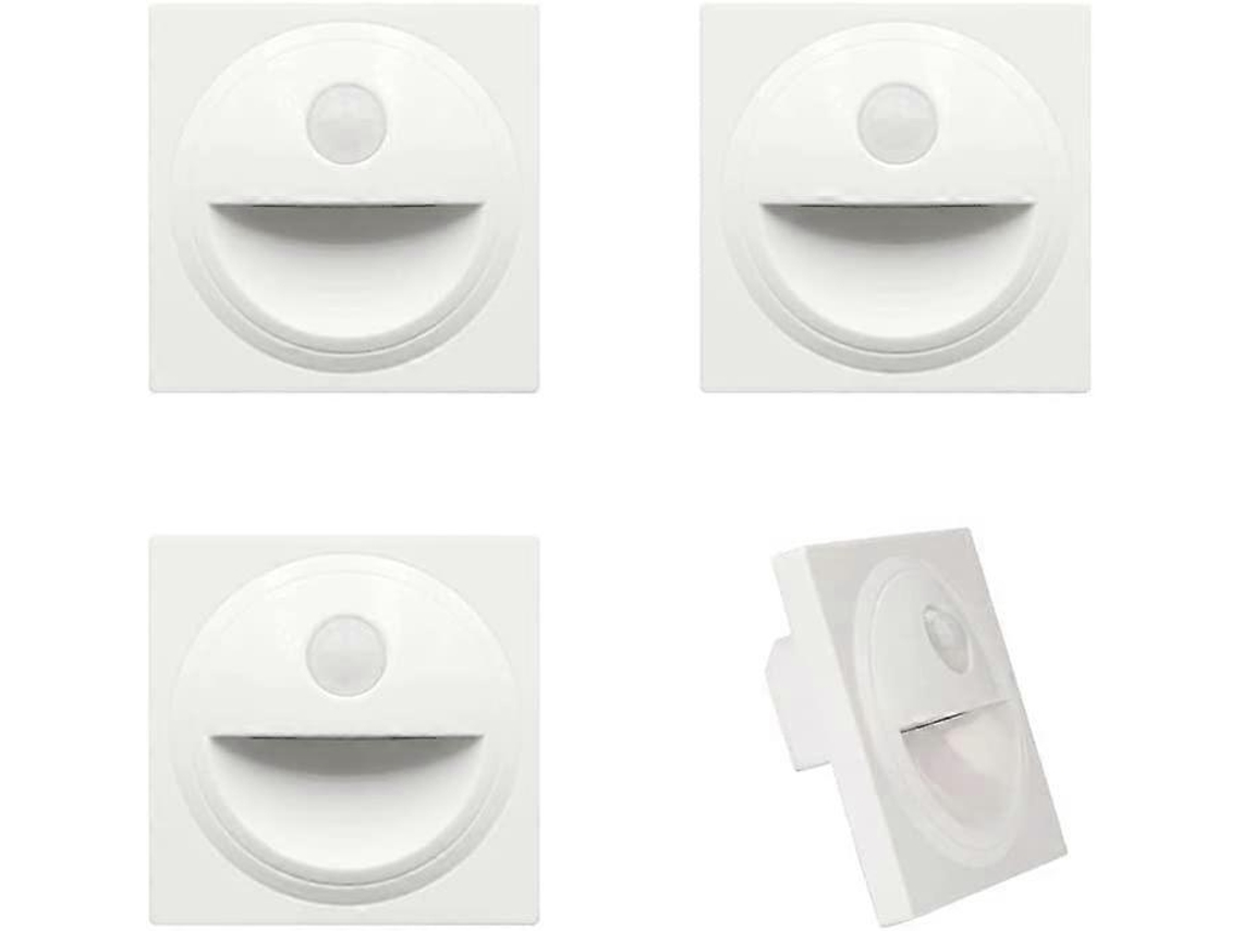 Rebe-luz Led Empotrada Para Escaleras Con Sensor De Movimiento Ip20 Blanca 3000k Caliente
