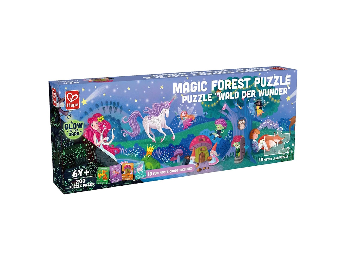 Puzzle fluorescente bosque 200pzas