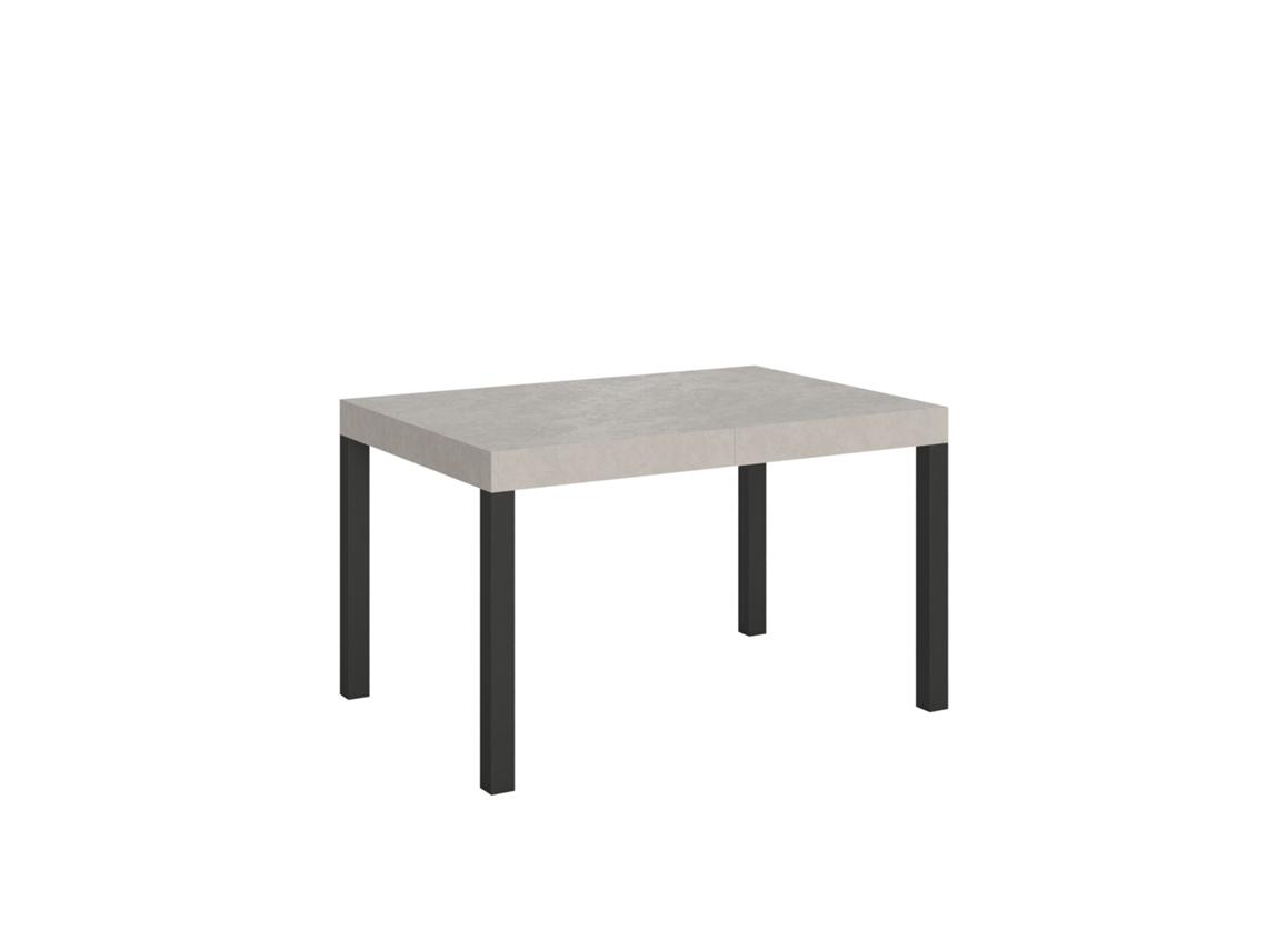 Mesa extensible Everyday Cashmere 120/224x90 cm con patas antracita Itamoby