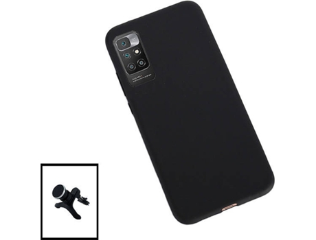 kit Carcasa + Soporte Magnético Xiaomi Redmi Note 11 4G G4M Negro
