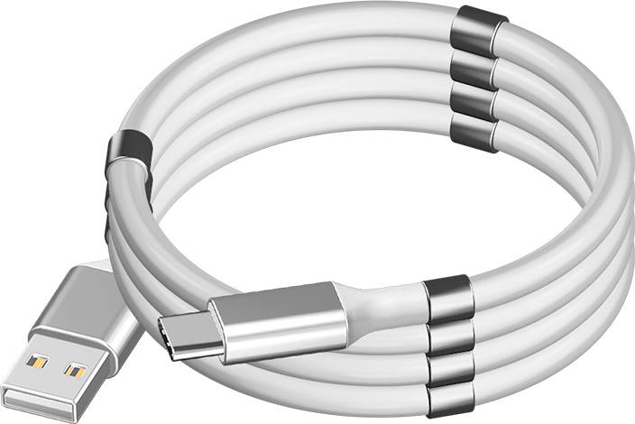 Ital Cable Y enrollable para carga sincronización de smarthphones compatible con usbc micro phone modelo pk01 0.9m blanco datos dispositivos 09m 90