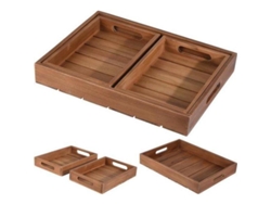 Bandejas madera 39/26 cm 3 piezas lote 3
