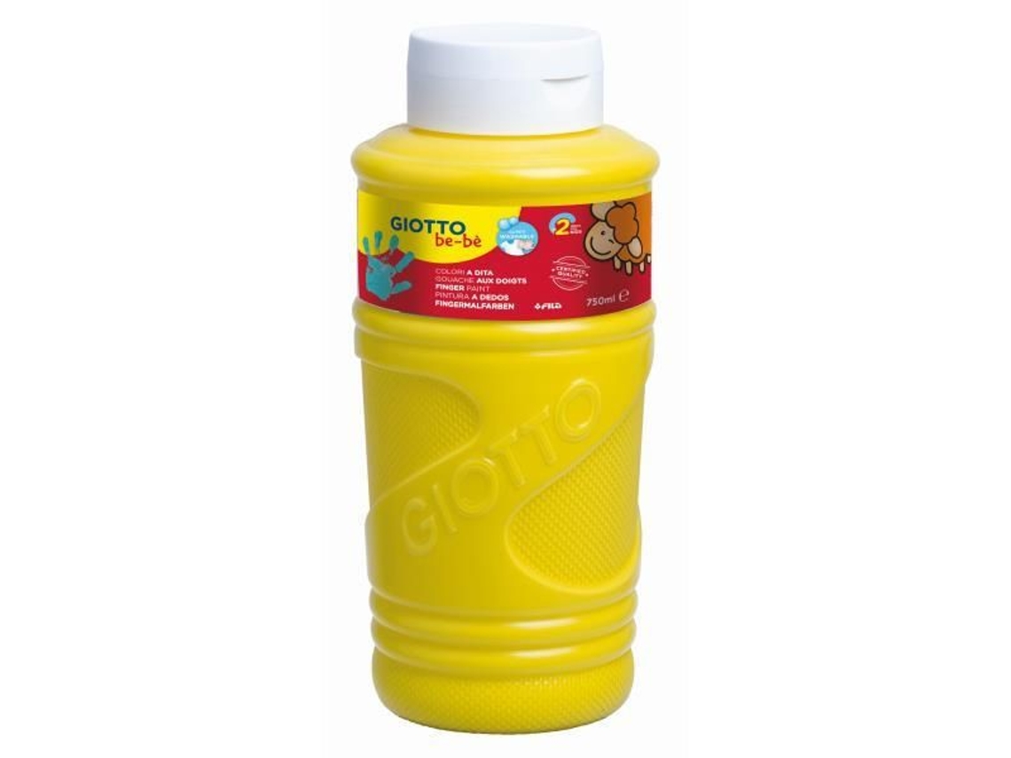 Tinta para Colorerar con los Dedos CREALL (Amarillo-750 ml)