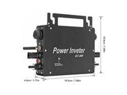 Microinversor solar monofásico de 300 W conectado a la red con control Wi-Fi (CC a CA)