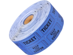 Boletos de rifa, rollo azul, 1000 unidades, boletos de papel universales para eventos.