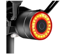 Luz trasera de freno para bicicleta inteligente Yizhood IPX8 negra